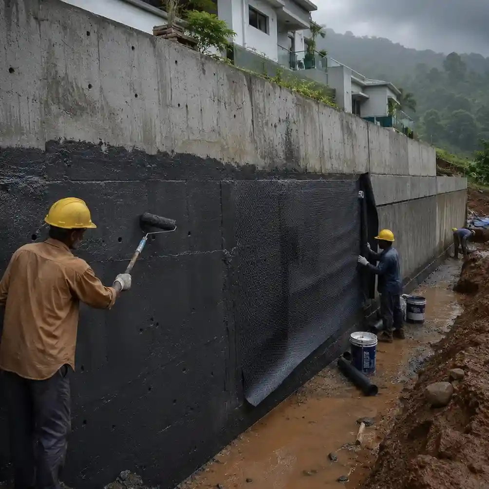 retaining wall waterproofing services
